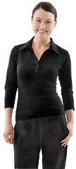  Chef Works Womens V-Neck T-Shirt Black XL 