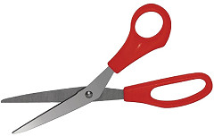  Hygiplas Red Colour Coded Scissors 