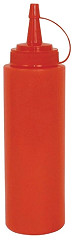  Vogue Red Squeeze Sauce Bottle 24oz 