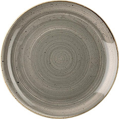  Churchill Stonecast Round Coupe Plate Peppercorn Grey 260mm (Pack of 12) 