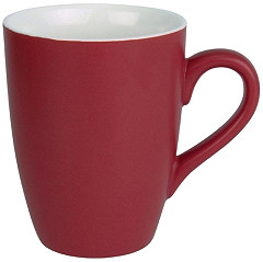  Olympia Matt Pastel Mug Red 340ml (Pack of 6) 