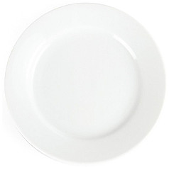  Olympia Whiteware Wide Rimmed Plates 165mm (Pack of 12) 