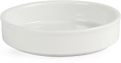  Olympia Mediterranean Stackable Dishes White 102mm (Pack of 6) 
