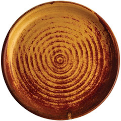  Olympia Canvas Small Rim Round Plate Sienna Rust 180mm (Pack of 6) 