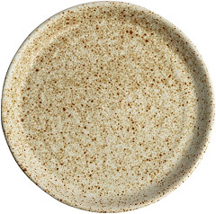  Olympia Canvas Small Rim Round Plate Wheat 180mm (Pack of 6) 