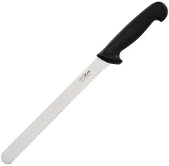  Hygiplas Serrated Slicer Black 25.5cm 