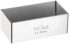  Gastronoble Rectangular Mini Gateaux Mould 80 x 40mm 