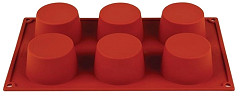  Pavoni Formaflex Silicone Muffin Mould 6 Cup 