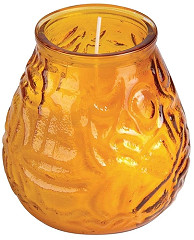  Bolsius Amber Low Bar Lights (Pack of 12) 
