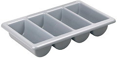  Kristallon Stackable Plastic Cutlery Tray Large 