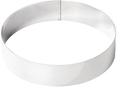  De Buyer Stainless Steel Mousse Ring 200 x 45mm 