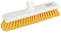  Jantex Hygiene Broom Soft Bristle Yellow 12in 