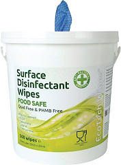  EcoTech Quat-Free Disinfectant Surface Wipes Bucket (500 Pack) 