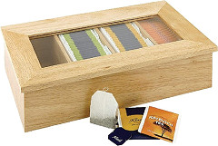  Olympia Hevea Wood Tea Box 