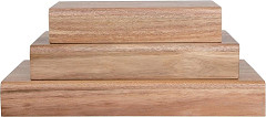  Olympia FSC Acacia Wood Riser Set (Pack of 3) 