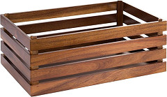  APS Superbox Natural Acacia Wooden Crate 555 x 350mm 