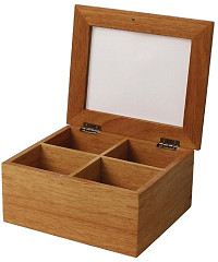  Olympia Mini Hevea Wood Tea Box 