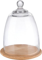  APS Wooden Tray With Glass Cover 185mm 