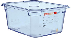  Araven Aravan ABS Food Storage Container Blue GN 1/2 150mm 
