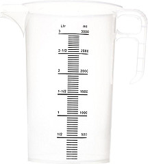 Gastronoble Pro-Measures Polypropylene Measuring Jug 3Ltr 