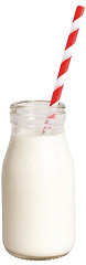  Olympia Glass Milk Bottle 200ml (Pack of 12) 