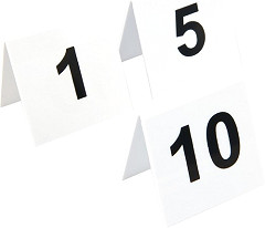  Gastronoble Plastic Table Numbers 1-10 