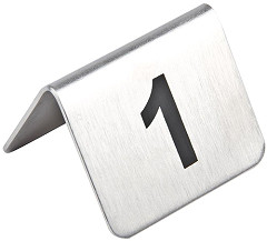  Olympia Stainless Steel Table Numbers 11-20 (Pack of 10) 