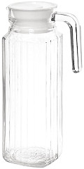  Olympia Ribbed Glass Jugs 1Ltr (Pack of 6) 