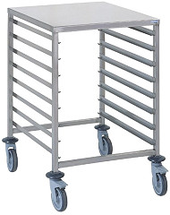  Tournus GN2/1 racking trolley 8 levels with worktop 