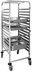  Vogue Gastronorm Racking Trolley 15 Level 