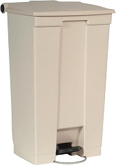  Rubbermaid Step On Pedal Bin Beige 87Ltr 
