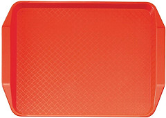  Cambro Polypropylene Handled Fast Food Tray Red 430mm 