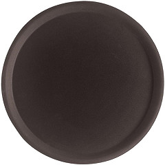  Cambro Camtread Fibreglass Round Non-Slip Tray Black 405mm 