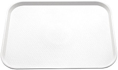  Kristallon Small Polypropylene Fast Food Tray White 345mm 