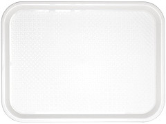 Kristallon Medium Polypropylene Fast Food Tray White 415mm 