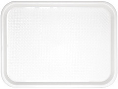  Kristallon Large Plastic Fast Food Tray White 450mm 