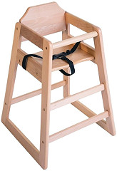  Bolero Wooden Highchair Natural Finish 