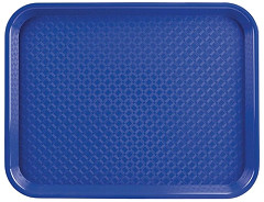 Kristallon Small Polypropylene Fast Food Tray Blue 345mm 