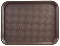  Kristallon Medium Polypropylene Fast Food Tray Brown 415mm 