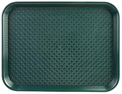  Kristallon Medium Polypropylene Fast Food Tray Green 415mm 