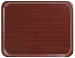  Cambro Capri Laminate Canteen Tray Mahogany 460mm 