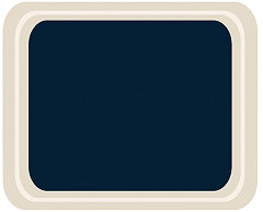  Roltex Polyester Cafeteria Service Tray Blue 420 x 320mm 