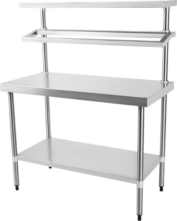  Vogue Stainless Steel Prep Station with Gantry 