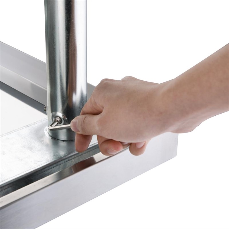  Vogue Stainless Steel Prep Table 1800mm 