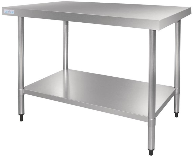 Vogue Stainless Steel Prep Table 1500mm 