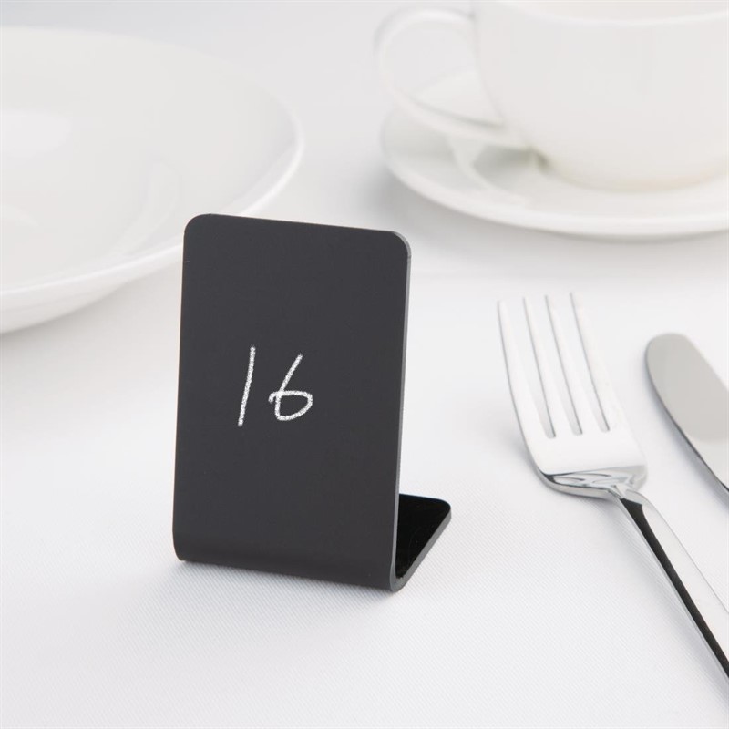  Olympia Acrylic Tableboard 75(H) x 50(W)mm (Pack of 4) 