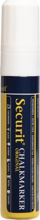  Securit 15mm Liquid Chalk Pen White 