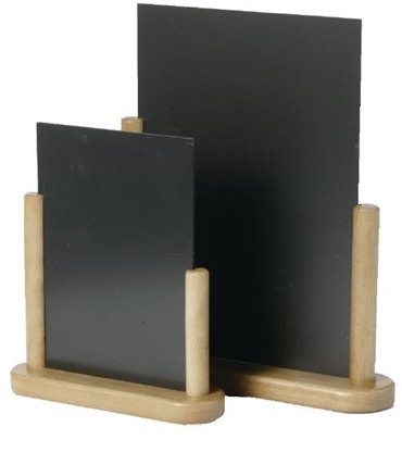  Securit Half Frame Table Top Blackboard 280 x 200mm Teak 