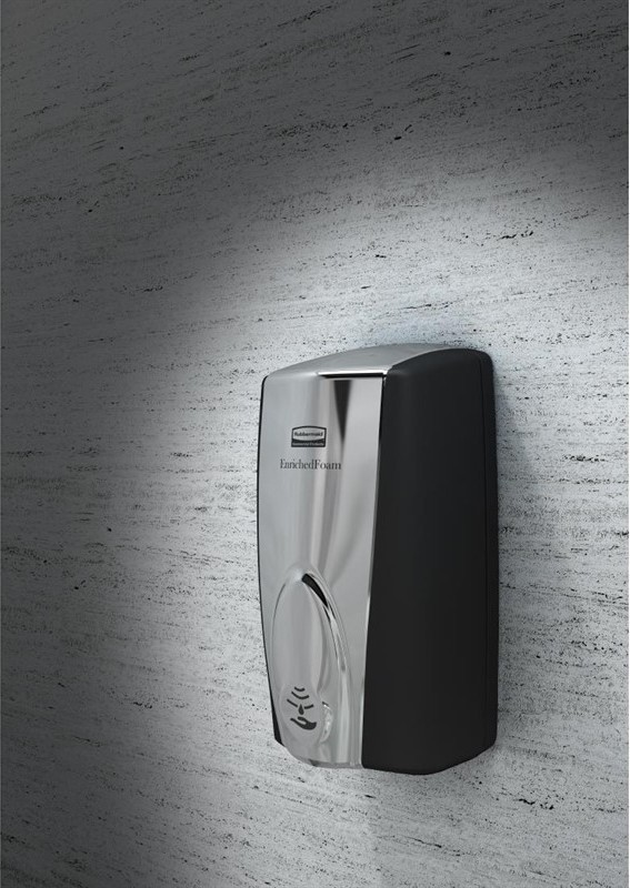  Rubbermaid AutoFoam Touch-Free Foam Hand Soap and Sanitiser Dispenser 1.1Ltr 