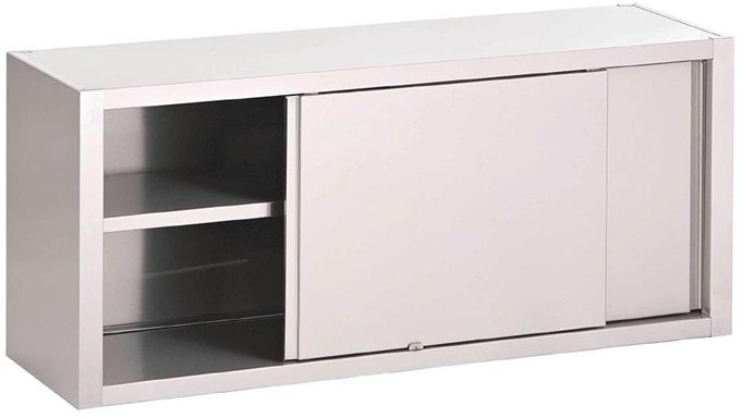  Gastro M Gastro-M S/S wall cupboard with sliding doors 1600x400x850mm 